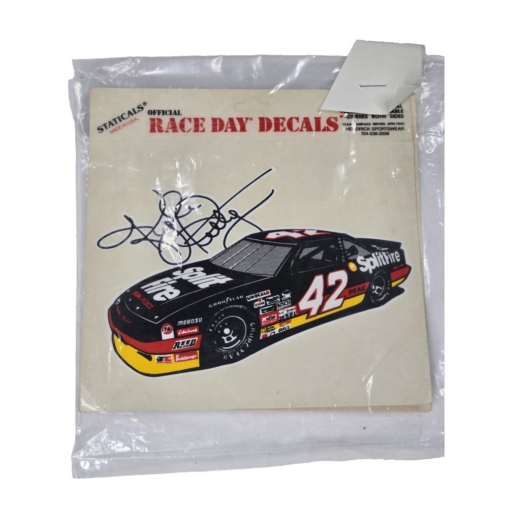 Vtg 2 KYLE PETTY #42 NASCAR RACING DECAL STICKER Sports Cars Race Competition‎
